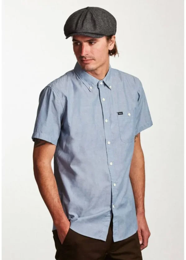 Brixton Brood Snap Cap Grey Black