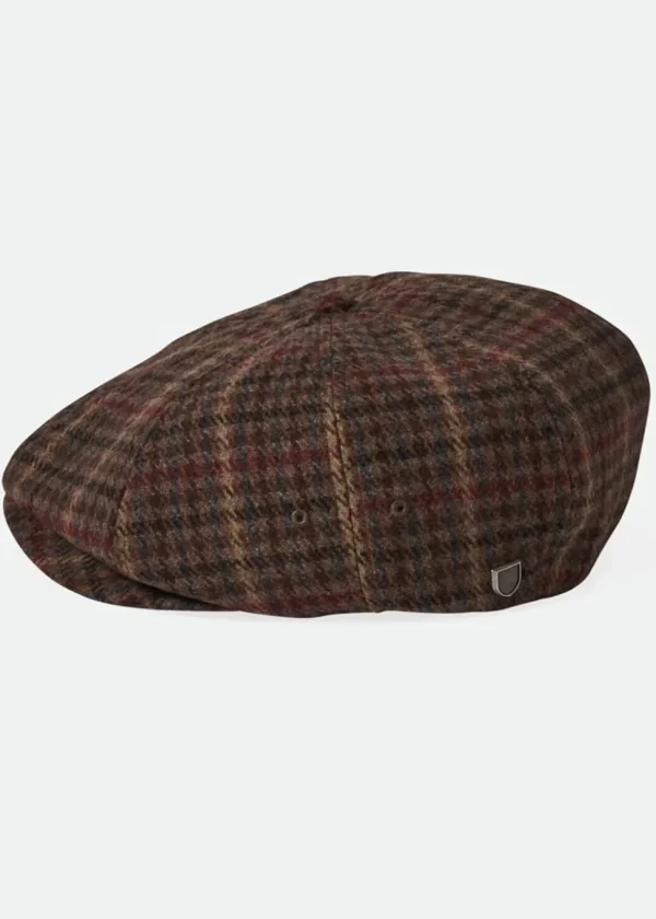 Brixton Brood Snap Cap in Cranberry Juice Sepia