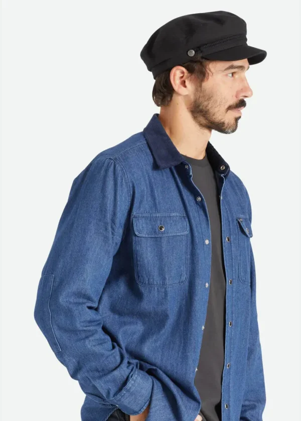 Brixton Fiddler Cap in Black