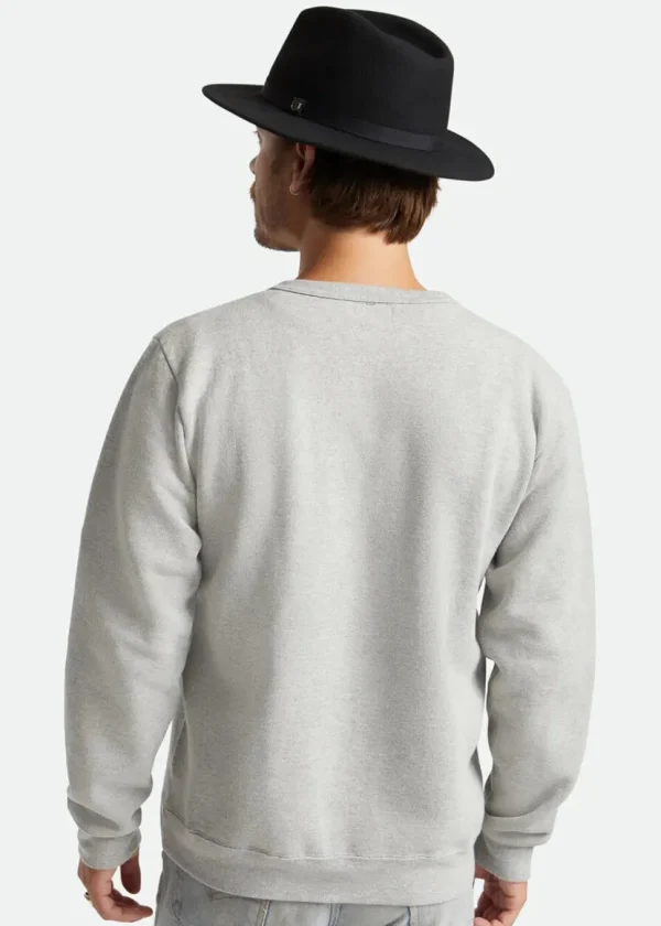 Brixton Messer Packable Fedora Hat Black