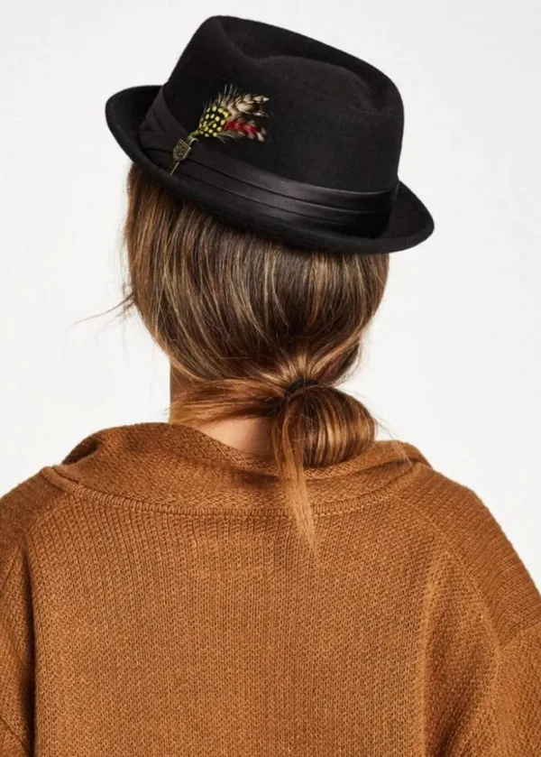 Brixton Stout Pork Pie Hat Black