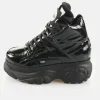 Buffalo London 1340-14 2.0 Patent Vegan Platform Sneakers in Black