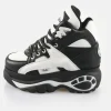 Buffalo London 1340-14 2.0 Vegan Platform Sneakers in Black White