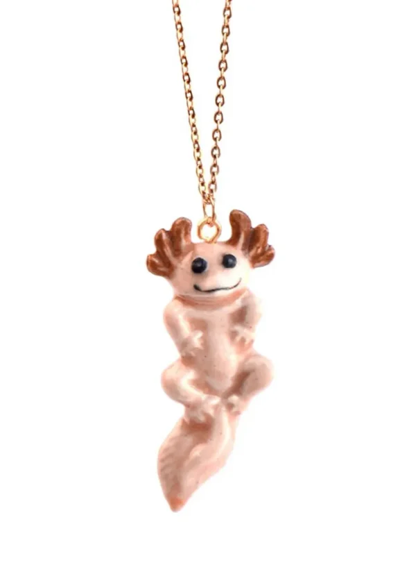 Camp Hollow Axoloth Necklace Pink