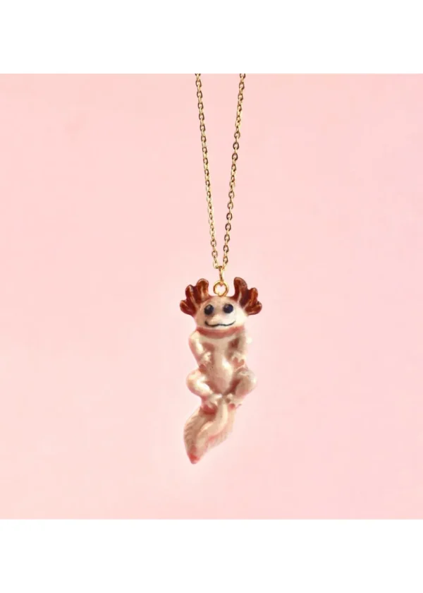 Camp Hollow Axoloth Necklace Pink