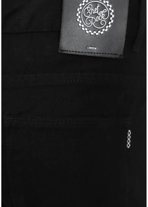 Chet Rock Men's Slim Jim Jeans Black