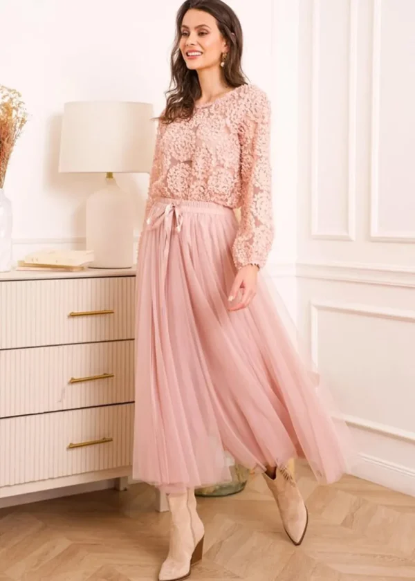 Choklate Paris Amore Tulle Skirt Old Pink
