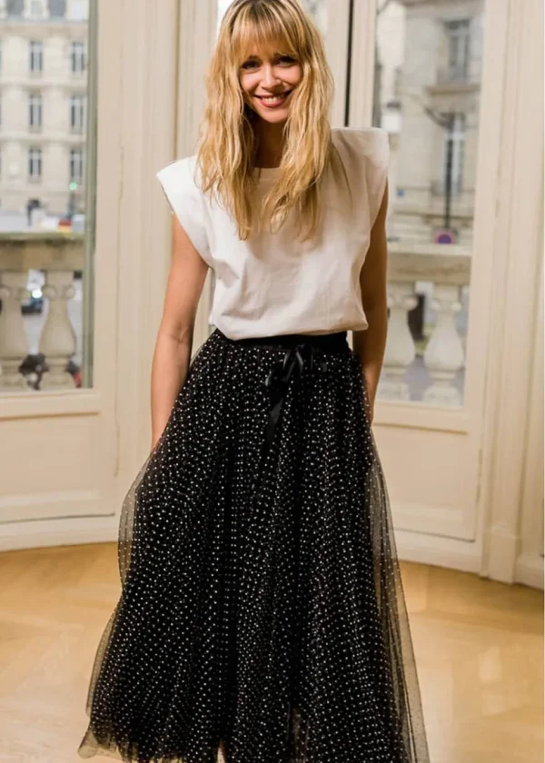 Choklate Paris Polkadot 50's Tulle Skirt Black