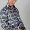 Claudio Lugli Heren Vintage Speedway Shirt Black