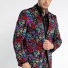Claudio Lugli Mens Bright Skull Jacket Black