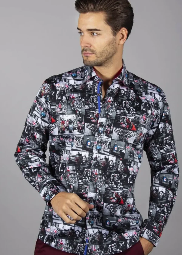 Claudio Lugli Mens Mods & Rockers Shirt White