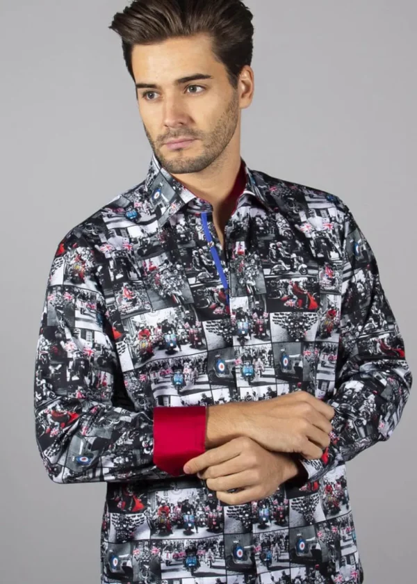 Claudio Lugli Mens Mods & Rockers Shirt White