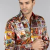 Claudio Lugli Mens Movie Posters Shirt Multi
