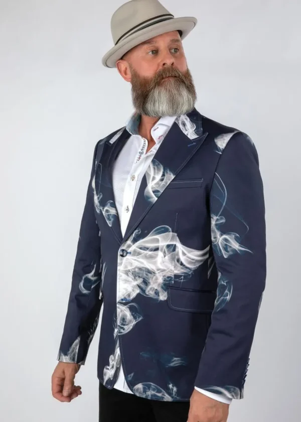 Claudio Lugli Mens Smoke Jacket Navy