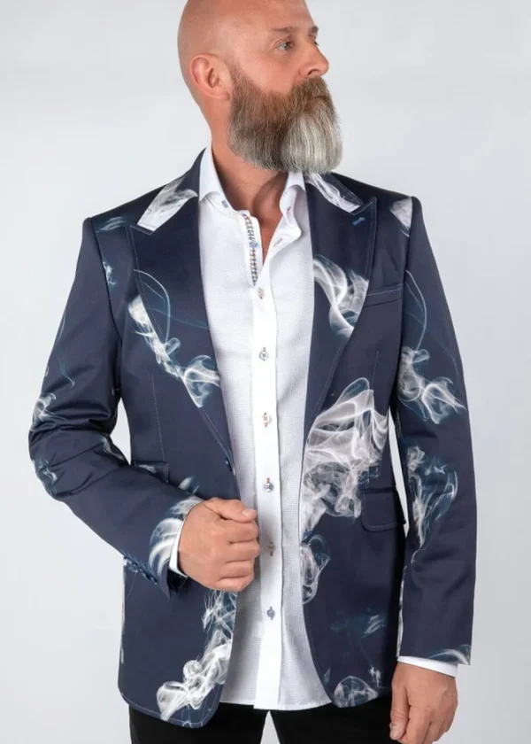 Claudio Lugli Mens Smoke Jacket Navy