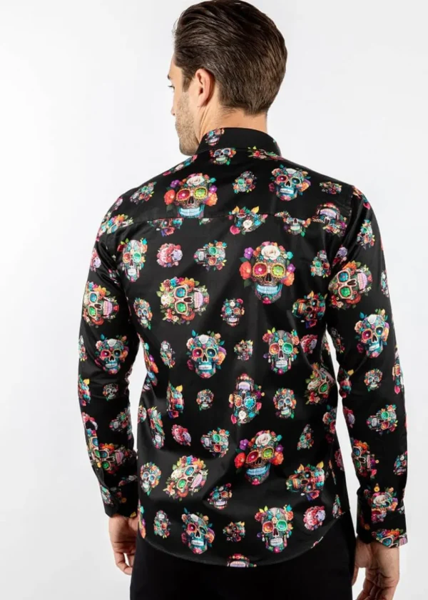 Claudio Lugli Mens Sugarskulls Shirt Black