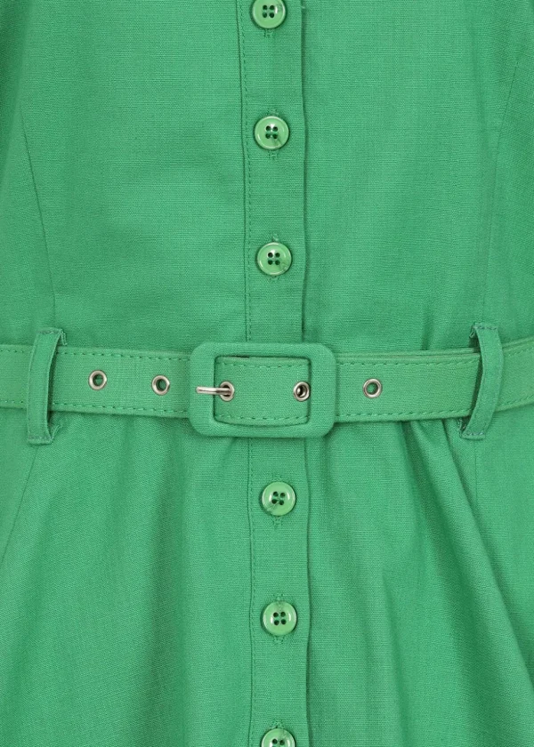Collectif Caterina 40's Swing Dress Green