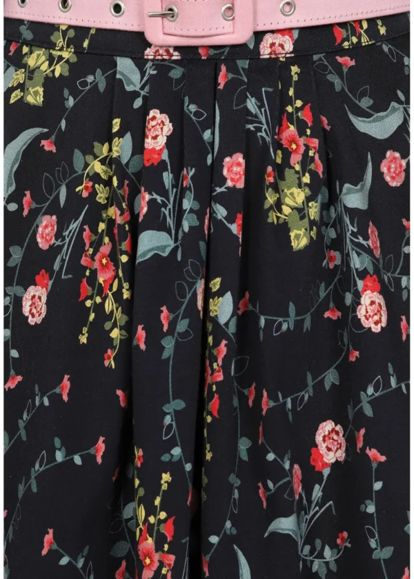Collectif Dakota Hollyhocks Hooray 50's Swing Skirt Multi
