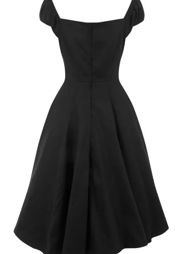 Collectif Dolores Classic 50's Swing Dress Black
