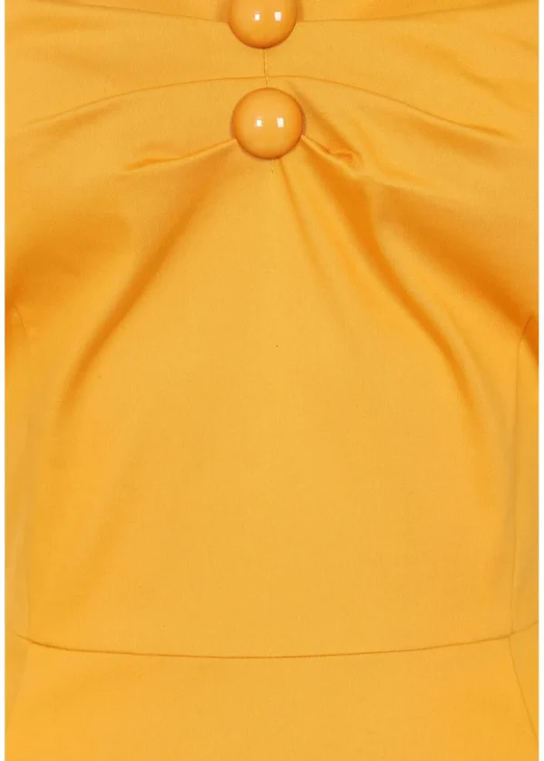 Collectif Dolores 50's Swing Dress Mustard