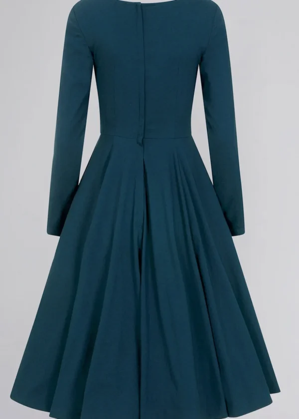 Collectif Edith 50's Swing Dress Teal