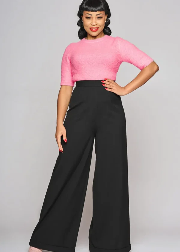 Collectif Gerilynn 40's Trousers Black