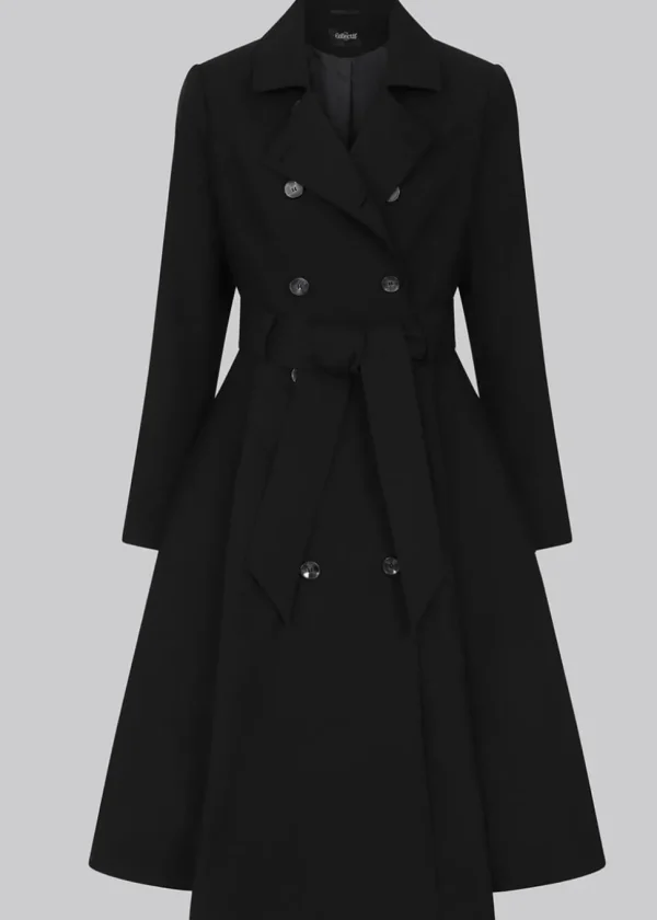 Collectif Korrina 50's Trenchcoat Black