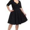 Collectif Trixie 50's Swing Dress Black
