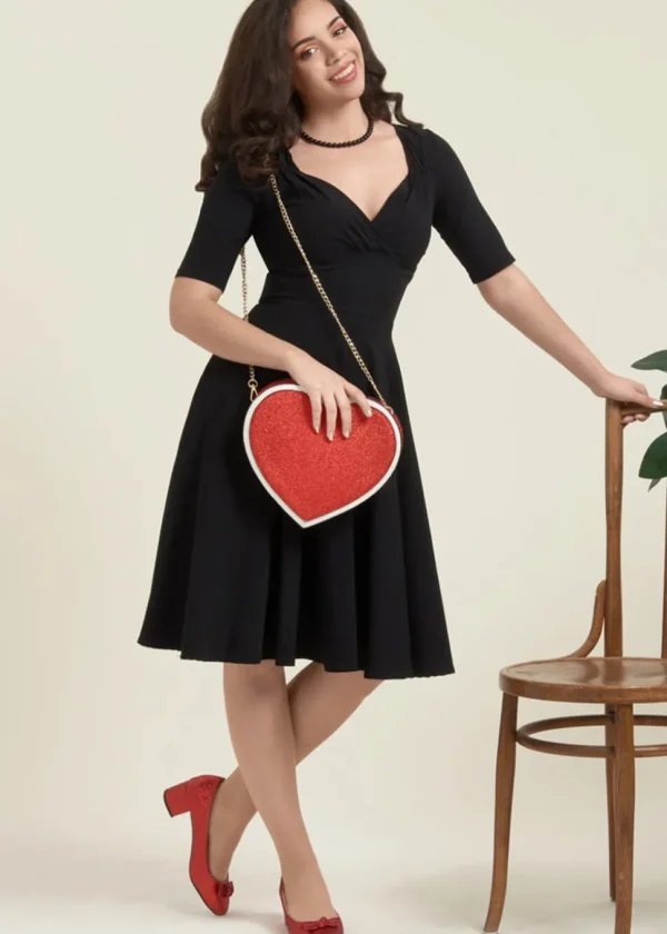 Collectif Trixie 50's Swing Dress Black