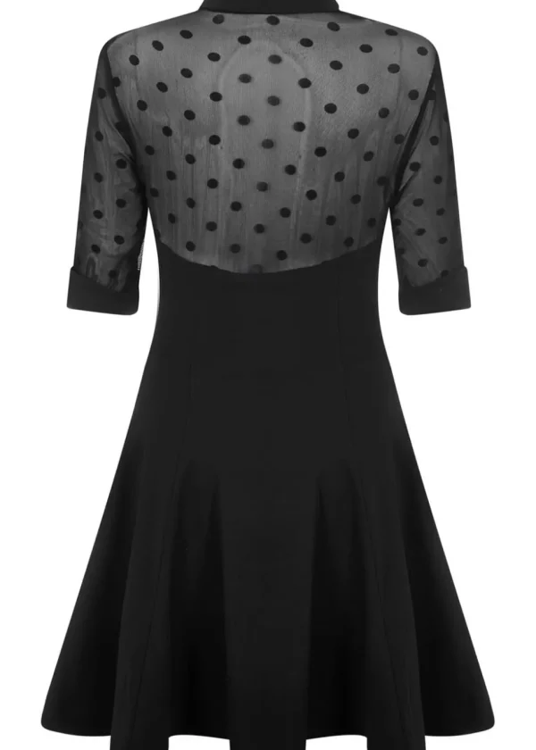 Collectif Wednesday Skater 50's Dress Black