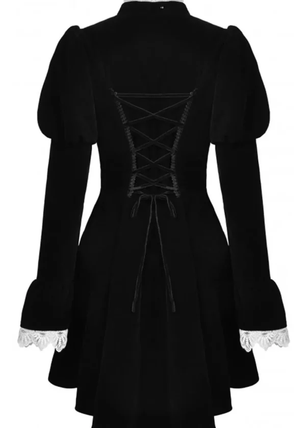 Dark In Love Augusta Skull Velvet Jacket Black