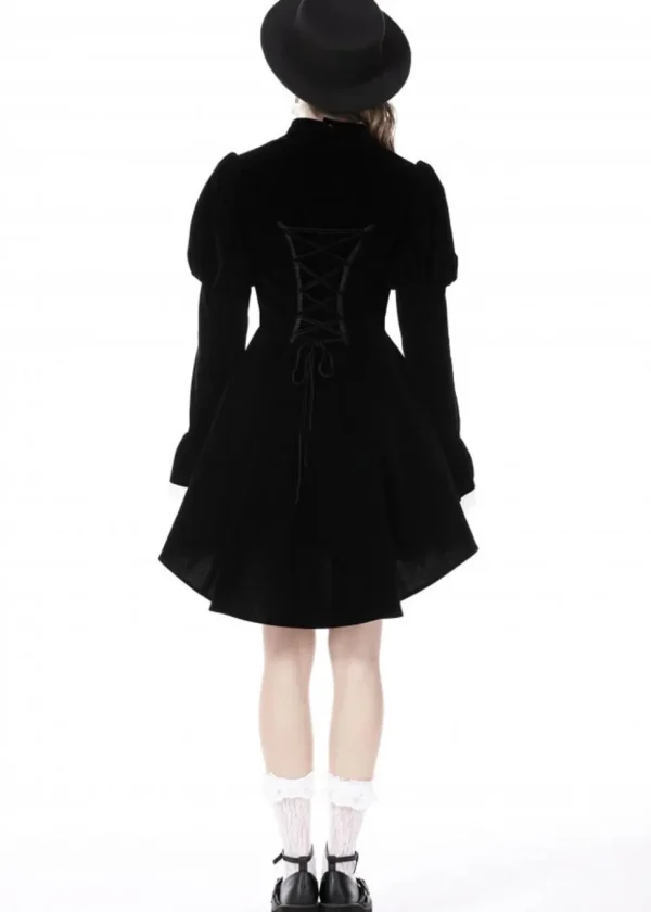 Dark In Love Augusta Skull Velvet Jacket Black