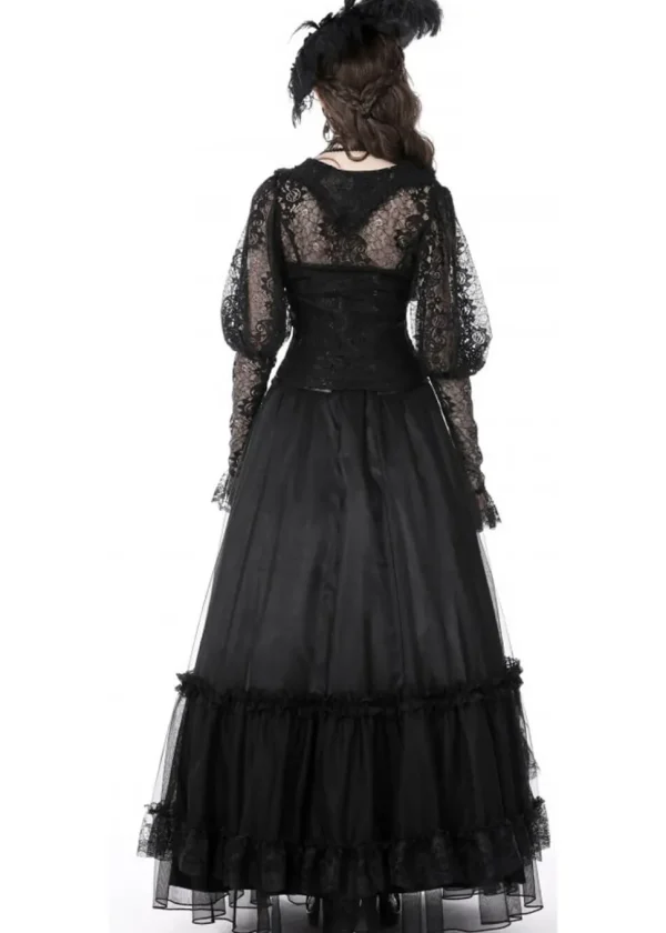 Dark In Love Britannia Maxi Skirt Black