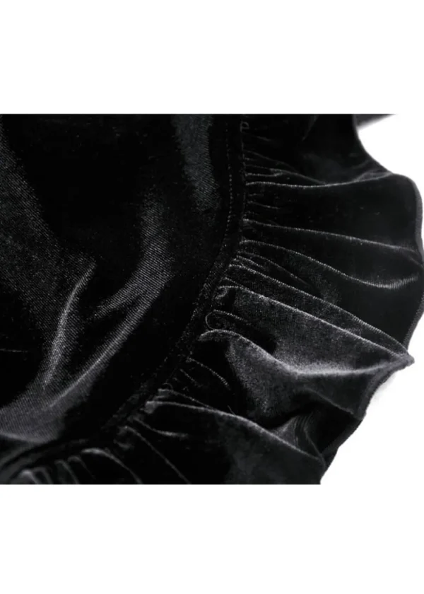 Dark In Love Vampire Scarlet Velvet Dress Black Red