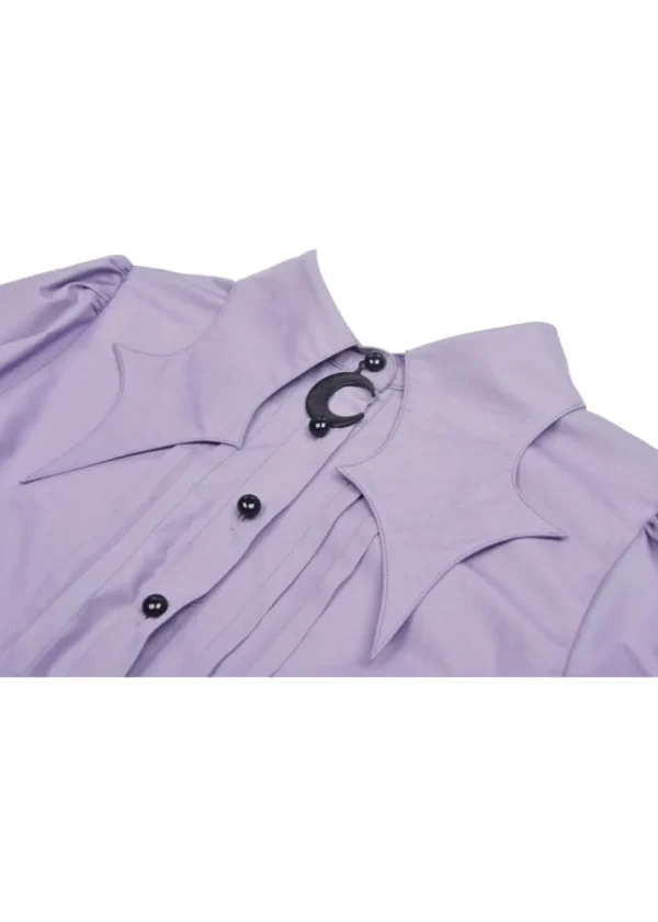 Dark In Love Witch Blouse Purple