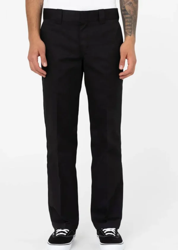Dickies Mens 873 Slim Straight Chino Trousers Black