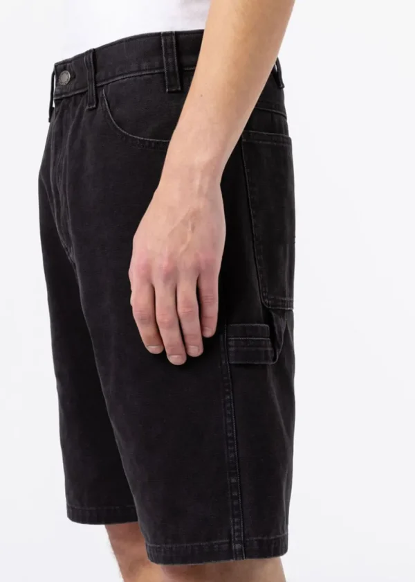 Dickies Men's Duck Canvas Shorts Stonewash Black