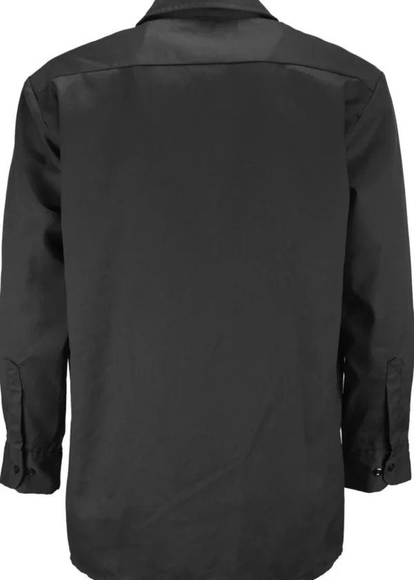 Dickies Mens Long Sleeve Work Shirt Black