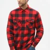 Dickies Men's Sacramento Flannel Shirt Red