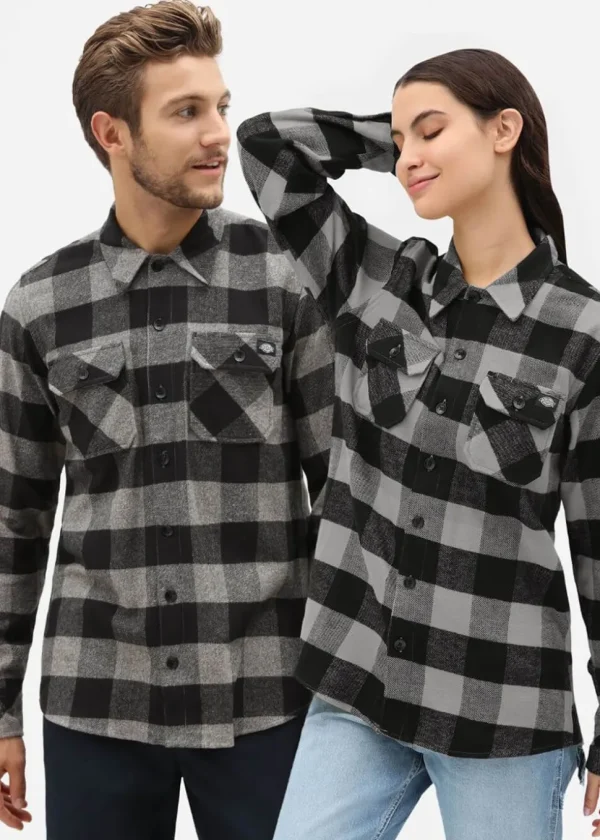 Dickies Men's Sacramento Flannel Shirt Gray
