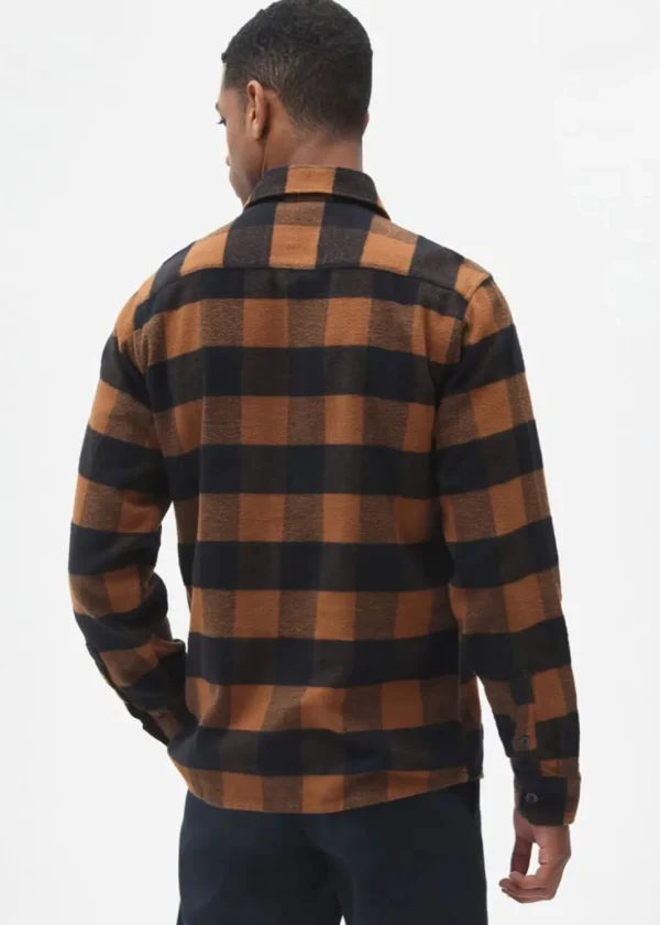 Dickies Men's Sacramento Flannel Shirt Brown