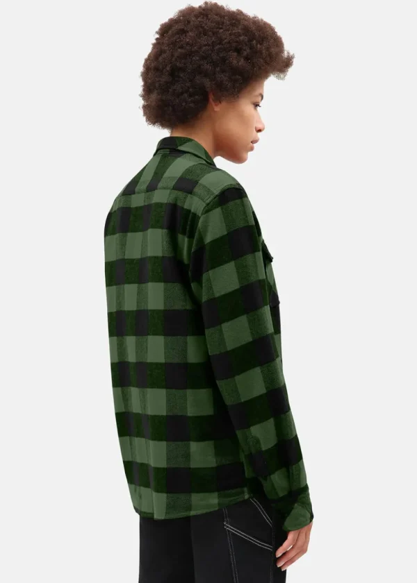Dickies Mens Sacramento Flannel Shirt Pine Green