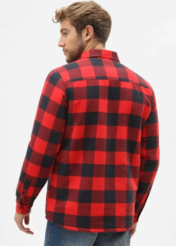 Dickies Men's Sacramento Flannel Shirt Red