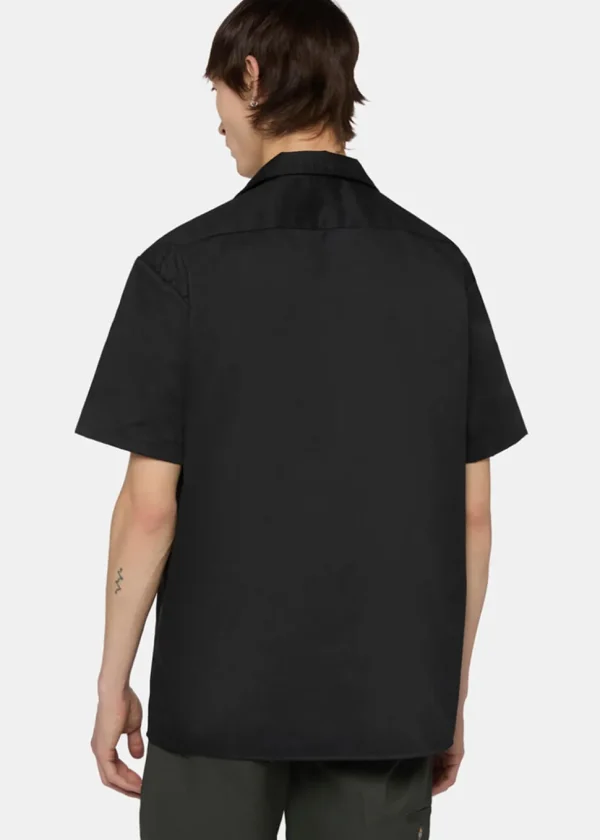 Dickies Mens Short Sleeve Work Shirt Black