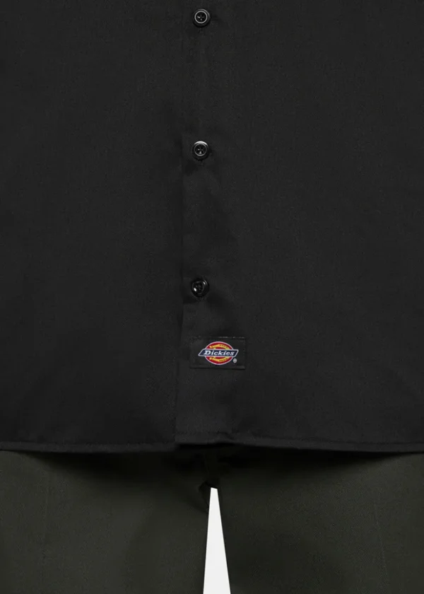 Dickies Mens Short Sleeve Work Shirt Black