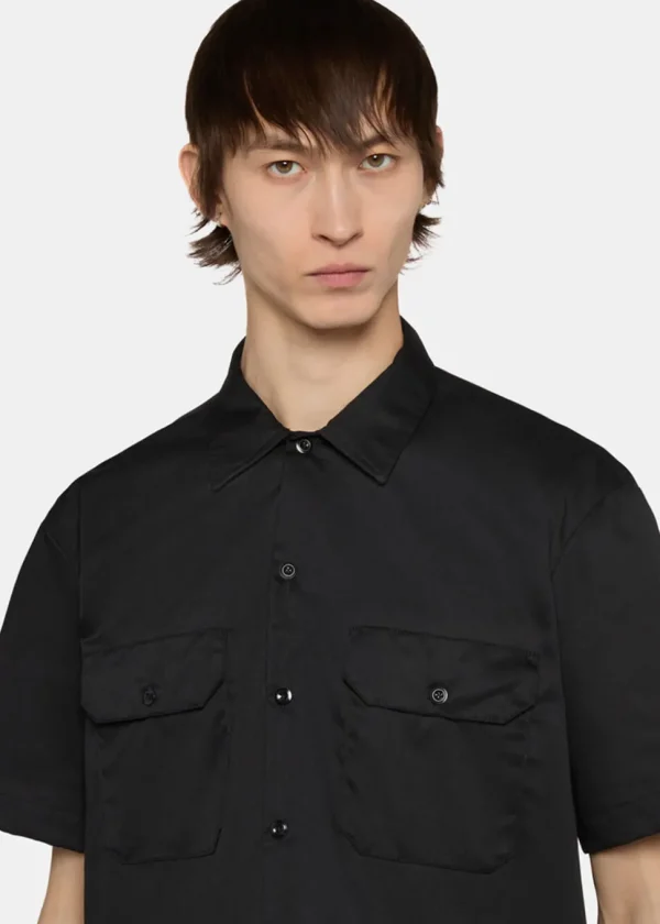 Dickies Mens Short Sleeve Work Shirt Black