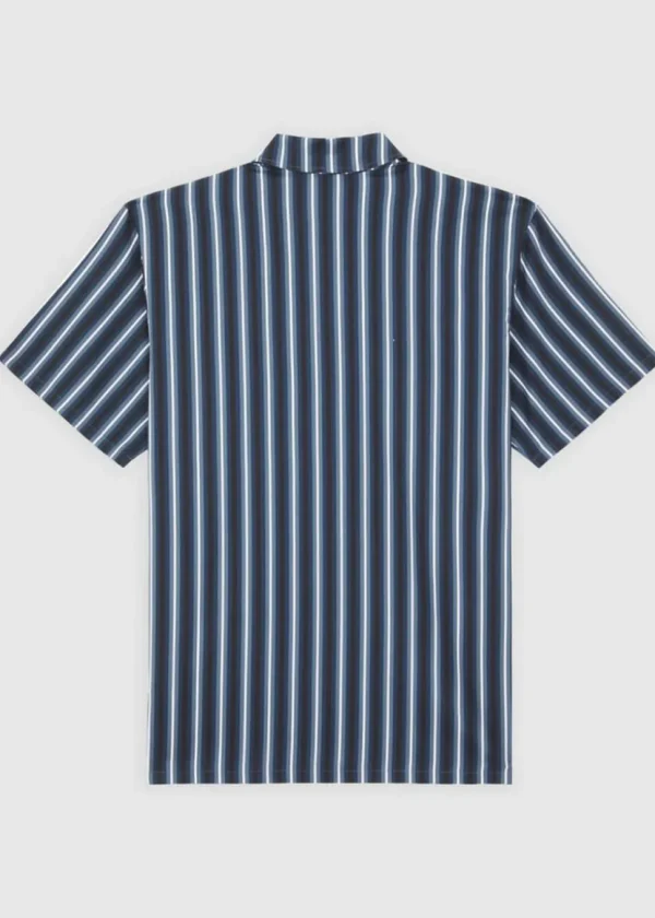 Dickies Multi Stripe Shirt Stormy Weather Blue
