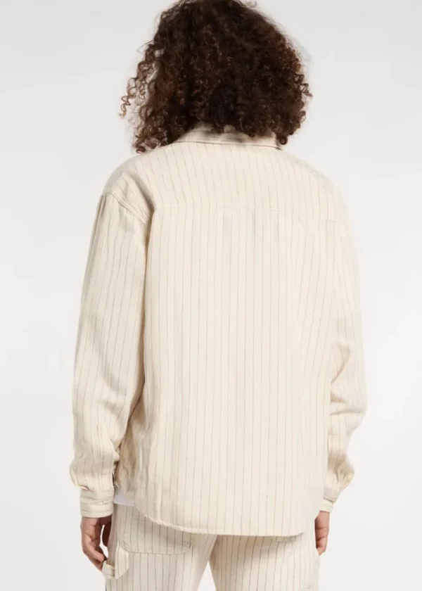 Dickies Service Stripe Shirt Egret Cream
