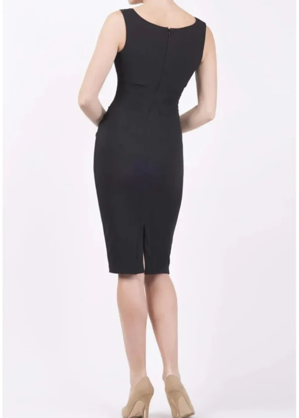 Diva Catwalk Banbury 50's Pencil Dress Black