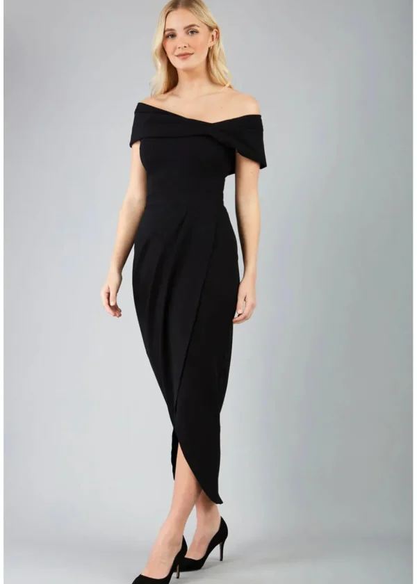 Diva Catwalk Vegas 50's Midi Dress Black